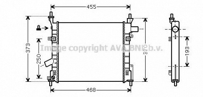AVA QUALITY COOLING fd2372 -  Радиатор, охлаждение двигателя